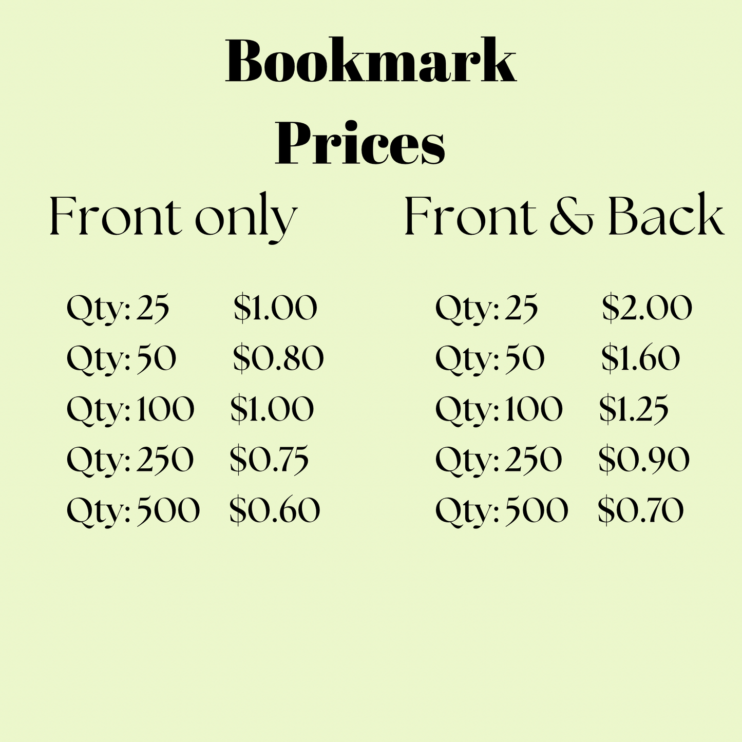 Bookmarks